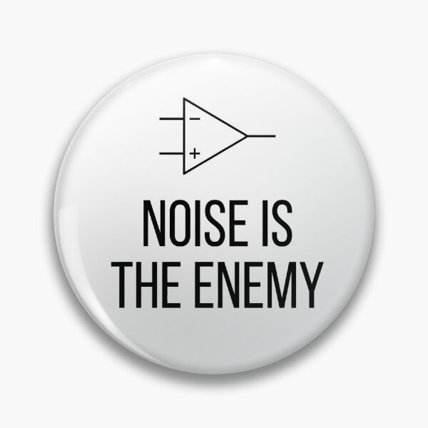 Item preview, Electrical Engineer Noise Is The Enemy Electrician Amplifier Minimalist Tech Humor designed and sold by LexaArtworks.