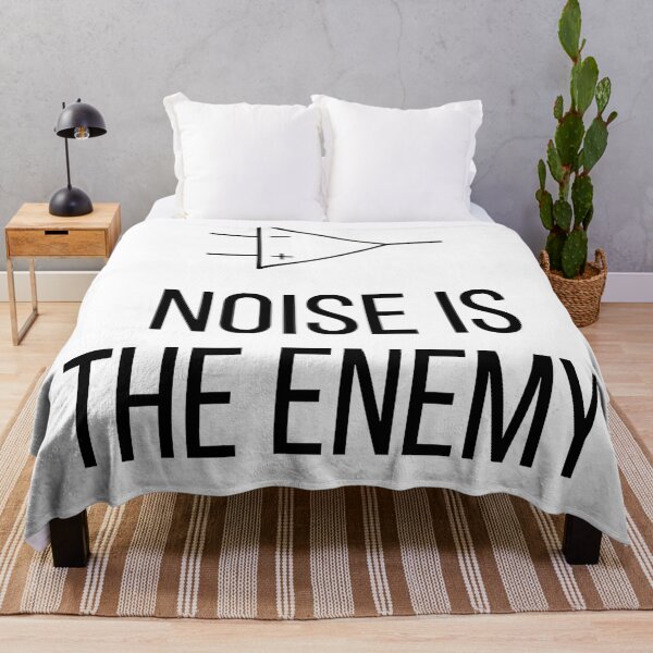 Item preview, Electrical Engineer Noise Is The Enemy Electrician Amplifier Minimalist Tech Humor designed and sold by LexaArtworks.