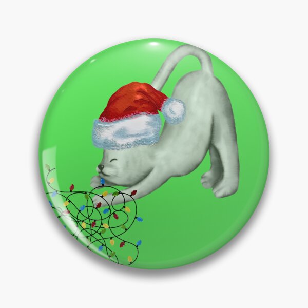 Item preview, Copy of Santa cat with tangled Christmas lights  designed and sold by OmStudioz .