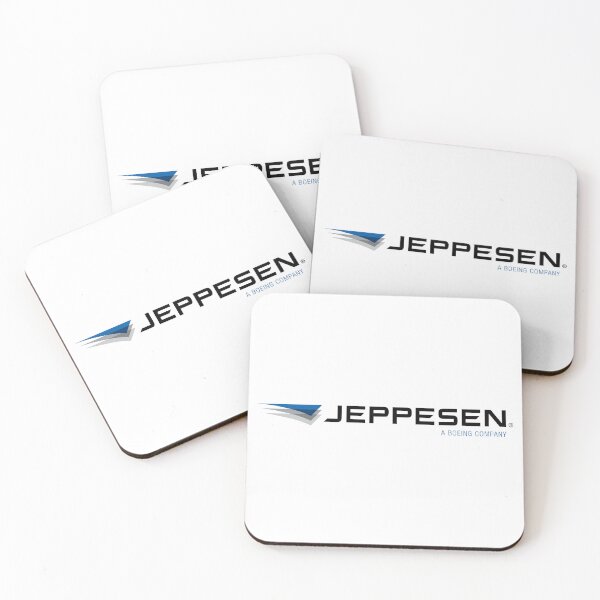 Item preview, Jeppesen A Boeing Company Logo with Layered Blue and Gray Wing Design designed and sold by Myvollshoes.