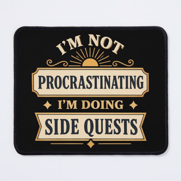 Item preview, Side Quests Retro Text designed and sold by SusanCurtis95.