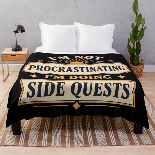 Item preview, Side Quests Retro Text designed and sold by SusanCurtis95.