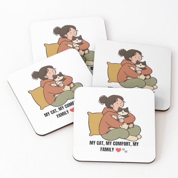 Item preview, My Cat, My Comfort, My Family – Cute Cat Lover Design designed and sold by walbayzon.