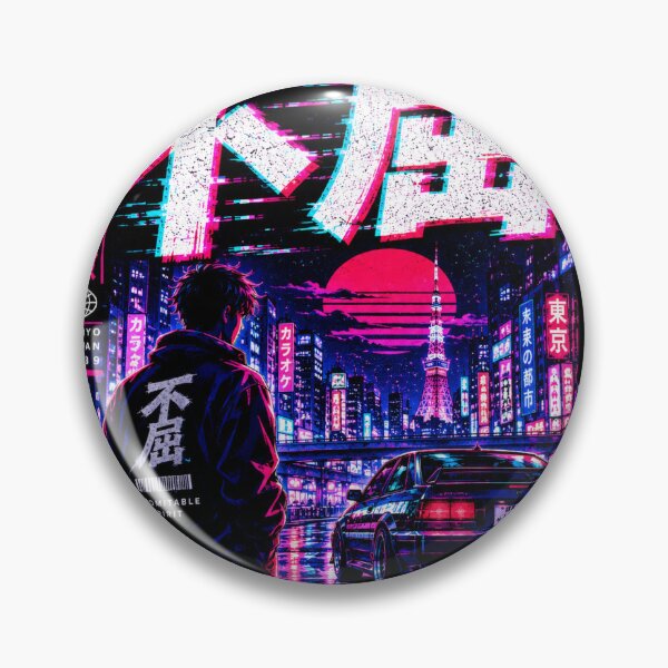 Item preview, Cyberpunk Anime Boy JDM Tokyo Streetwear Kanji designed and sold by JunTheK.