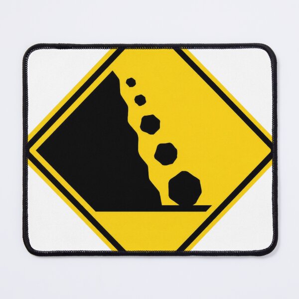 Item preview, Falling Rocks Japanese Road Sign | Japan Warning Sign | Japanese Design designed and sold by JapanMemoir.
