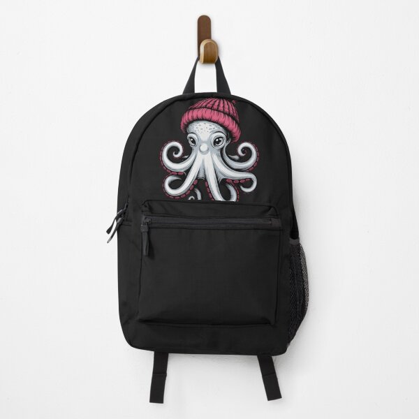 Item preview, Cute Octopus in Winter Beanie Hat – Cuddly Sea Creature Illustration designed and sold by ZyxDes.