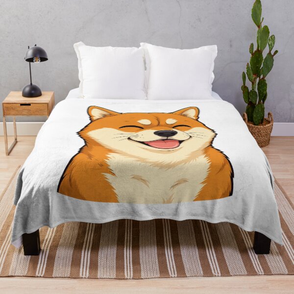 Item preview, Happy Smiling Shiba Inu - Cute Kawaii Dog Face designed and sold by vekotpu.