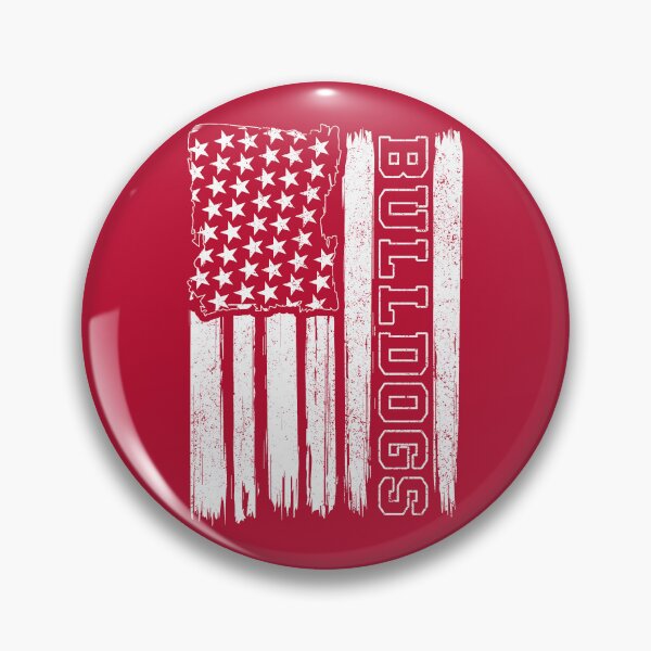 Item preview, Vintage Bulldogs US Flag Distressed GeorgiaFootball designed and sold by Floral Vintage.