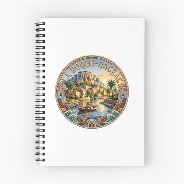 Item preview, La Roque Gageac France Dordogne River Cliff Village Embroidered Patch Sticker designed and sold by Imaginarium of Chaos falcon88 .