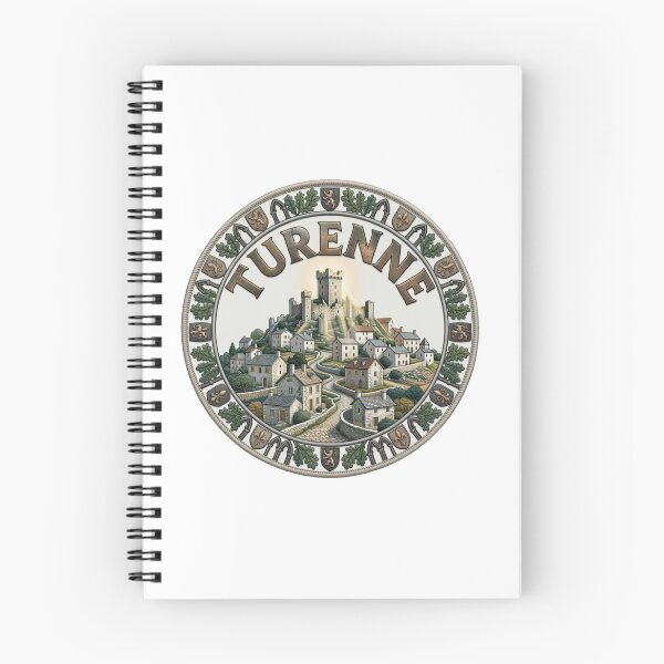 Item preview, Turenne France Correze Medieval Hilltop Village Castle Embroidered Patch Sticker designed and sold by Imaginarium of Chaos falcon88 .