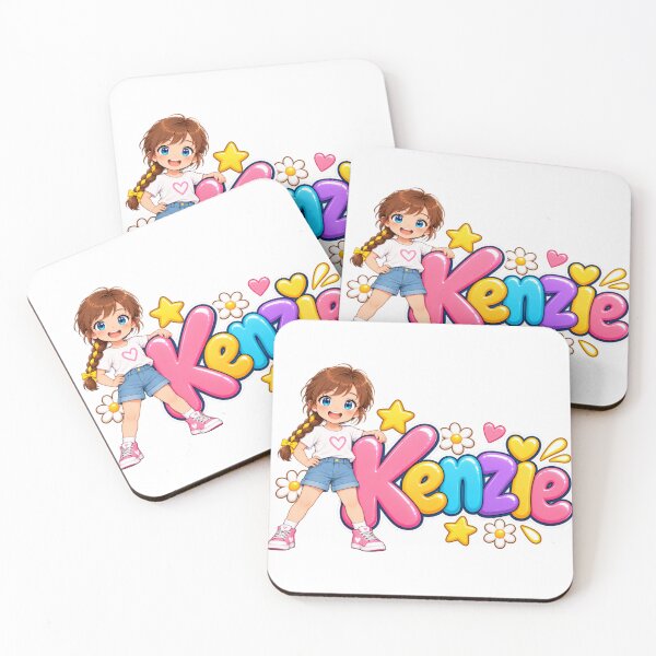 Item preview, Kenzie Name Logo Cartoon Character Design designed and sold by Kenzie & Co.