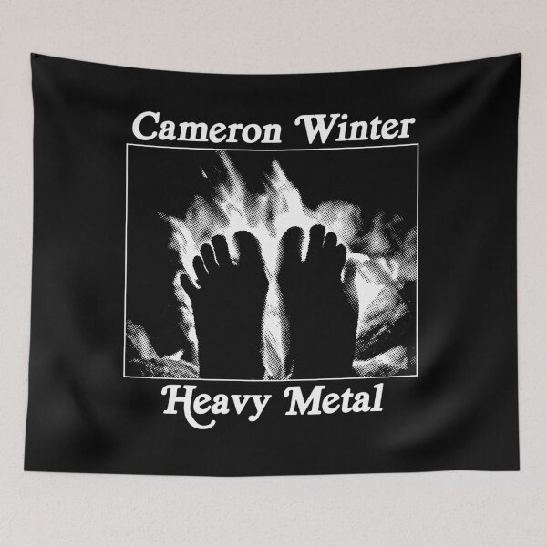 Item preview, Cameron Winter – Heavy Metal Flames Vintage Black and White designed and sold by AVBurn.