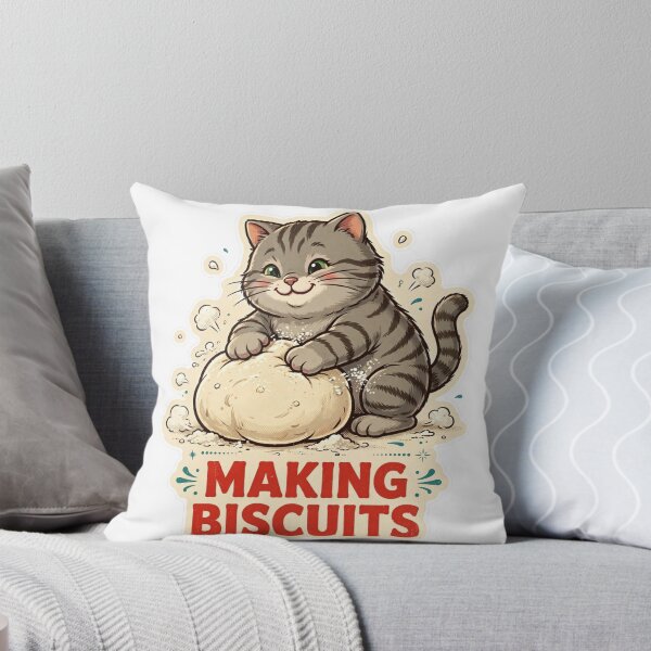 Item preview, Making Biscuits — Funny Kneading Cat Baker designed and sold by Neshmi.