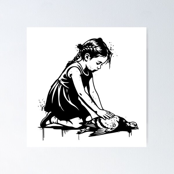 Item preview, Fragile Peace - Grunge Street Art Girl designed and sold by offquote. by nttglyphs.