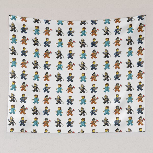 Item preview, "Brick figures in the hospital" -4 pack designed and sold by Tecno-Art-Land.