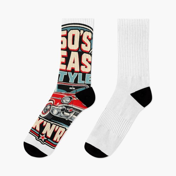 Item preview, 50s Greaser Rock N Roll Hot Rod Vintage Car Design designed and sold by stmpdwrld.
