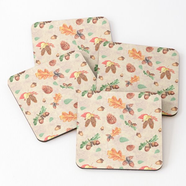 Item preview, Copy of Watercolor Forest Mushrooms and Acorns Autumn Pattern designed and sold by FestivityFinds.