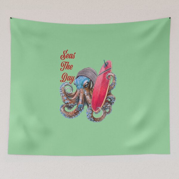 Item preview, OCTOPUS QUOTE, SURF ART DESIGNS FOR T-SHIRTS AND ACCESSORIES designed and sold by Barbara Jean Photo Art And Design.