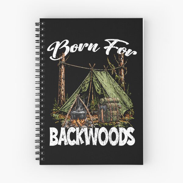 Item preview, Born For Backwoods Camping Vintage Outdoor Adventure Bushcraft Survival Skills designed and sold by Jt41.