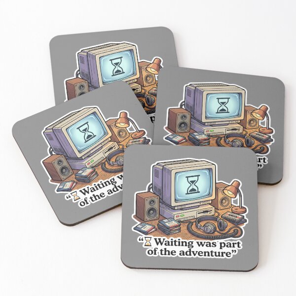 Item preview, Retro Loading Screen CRT Workstation Vector Art designed and sold by KhAIa Reeve Art Studio.