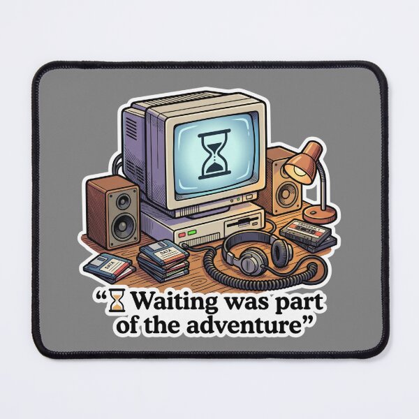 Item preview, Retro Loading Screen CRT Workstation Vector Art designed and sold by KhAIa Reeve Art Studio.