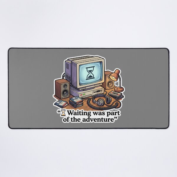 Item preview, Retro Loading Screen CRT Workstation Vector Art designed and sold by KhAIa Reeve Art Studio.