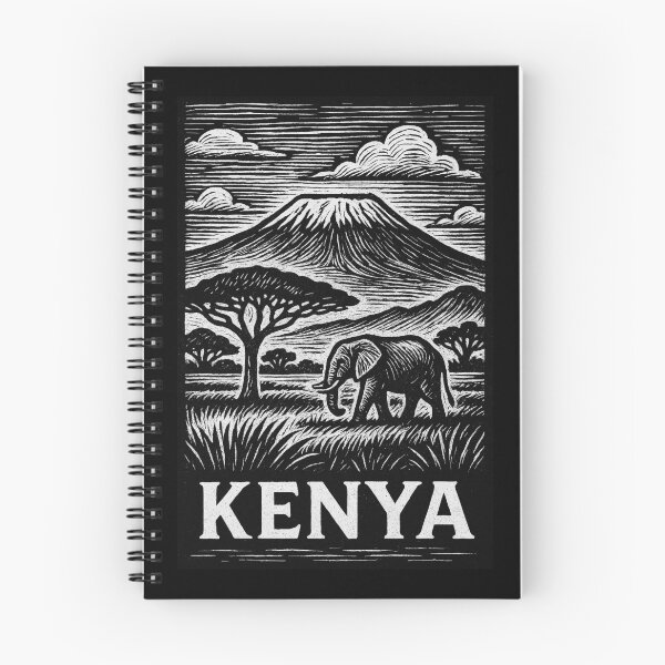 Item preview, Kenya Linocut Style  designed and sold by Thistle-TShop.