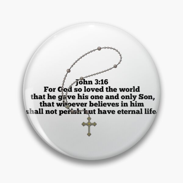 Item preview, Verse John 3:16 Bible with Rosary designed and sold by UmaCreatesThings.
