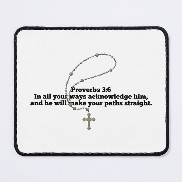 Item preview, Proverbs 3:6 Bible with Rosary designed and sold by UmaCreatesThings.