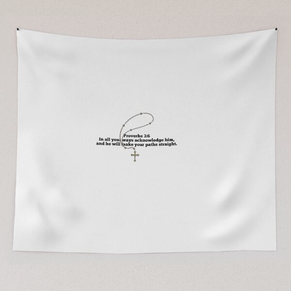 Item preview, Proverbs 3:6 Bible with Rosary designed and sold by UmaCreatesThings.