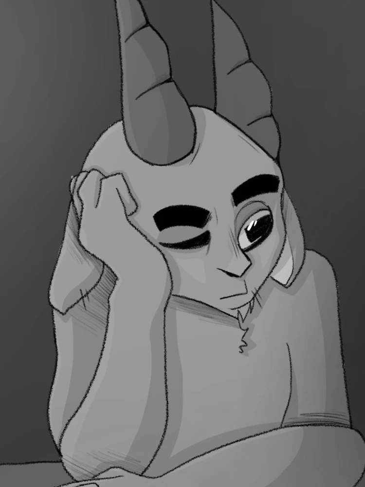 Thumbnail 4 of 4, iPhone Case, Overthinking Goat designed and sold by RabtinyEson.