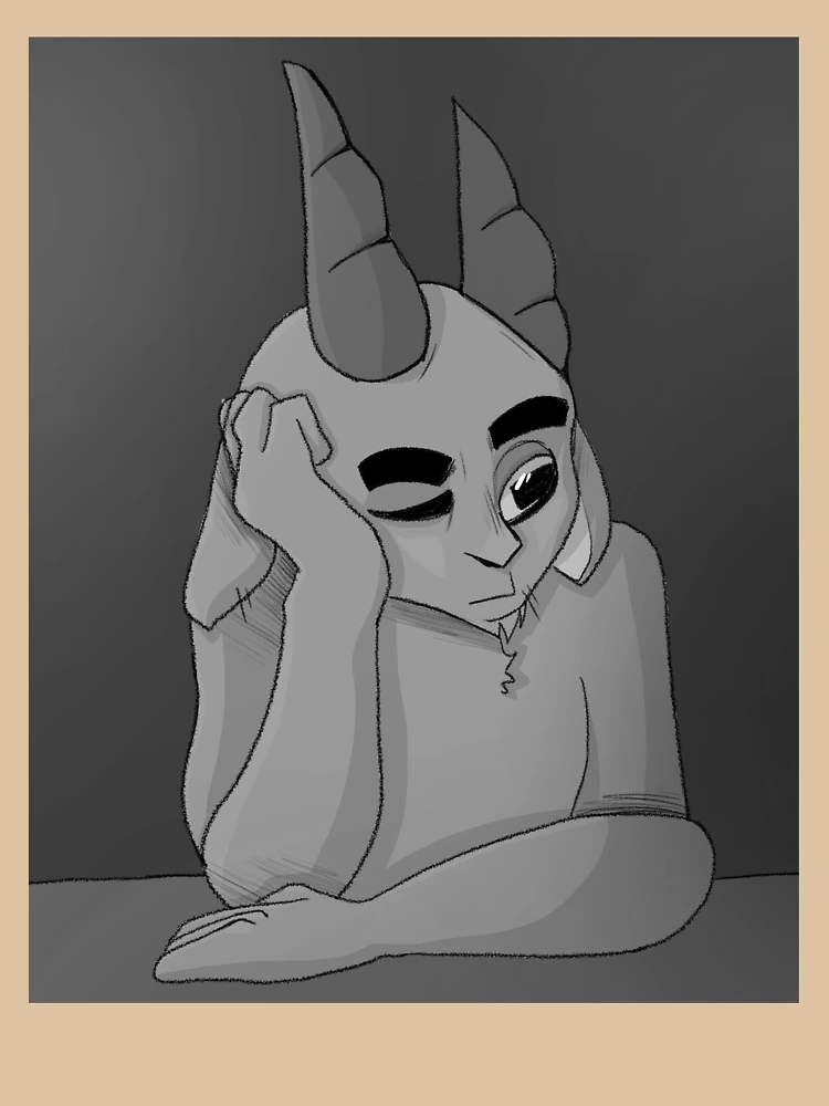 Thumbnail 6 of 6, Pullover Hoodie, Overthinking Goat designed and sold by RabtinyEson.
