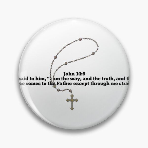 Item preview, John 14:6 Bible with Rosary designed and sold by UmaCreatesThings.