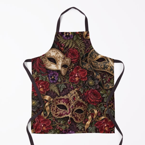 Item preview, Victorian Mask Garden – Gothic Dark Academia Pattern designed and sold by Lichtisign.