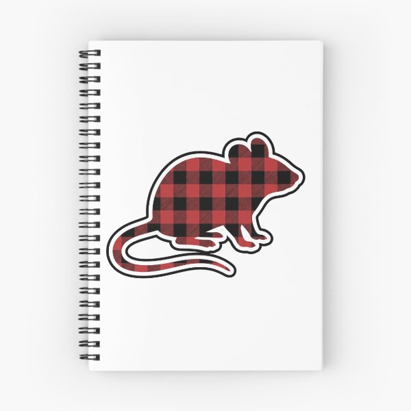 Item preview, Red Black Buffalo Plaid Mouse Silhouette designed and sold by PinkyDona.