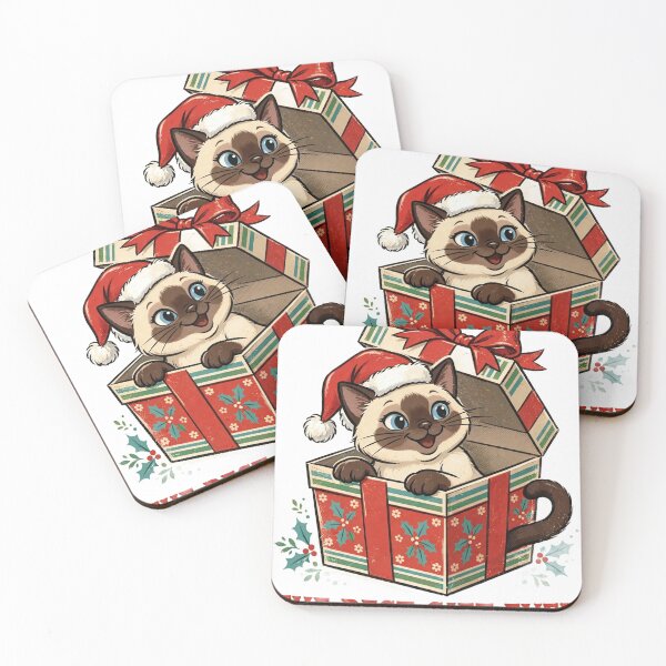 Item preview, Siamese Cat Christmas — The Best Gift Ever designed and sold by Neshmi.