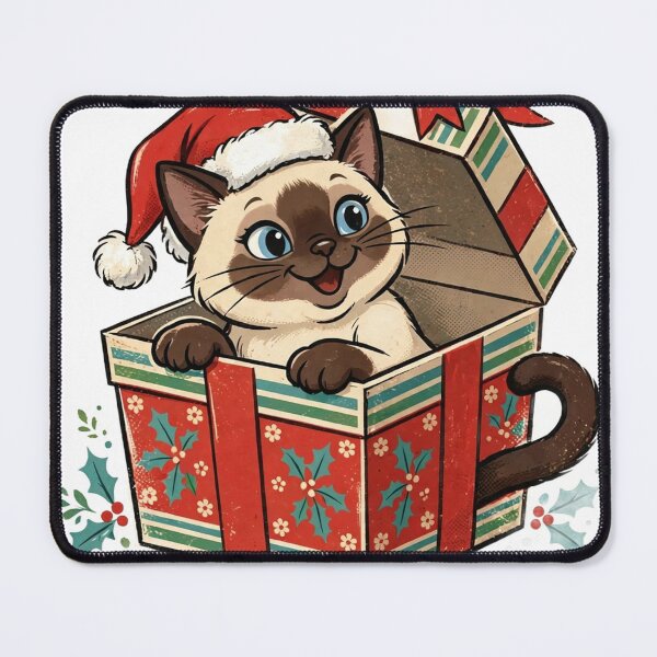 Item preview, Siamese Cat Christmas — The Best Gift Ever designed and sold by Neshmi.