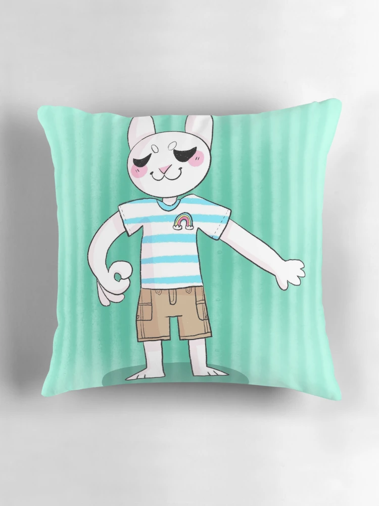 Thumbnail 3 of 4, Pillow, Ok Rabbit designed and sold by RabtinyEson.