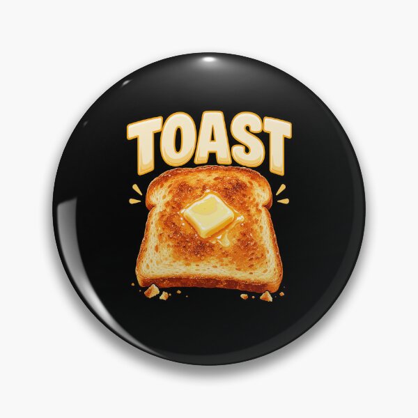 Item preview, Funny Toast Buttered Bread Breakfast Food Design designed and sold by stmpdwrld.