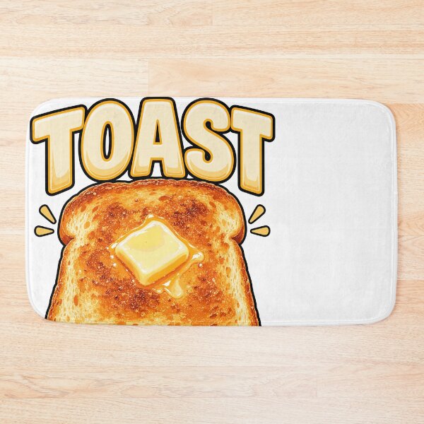 Item preview, Funny Toast Buttered Bread Breakfast Food Design designed and sold by stmpdwrld.