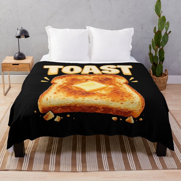 Item preview, Funny Toast Buttered Bread Breakfast Food Design designed and sold by stmpdwrld.
