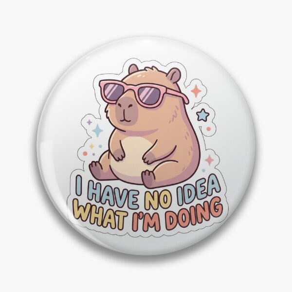 Item preview, Cool Capybara I Have No Idea What I'm Doing designed and sold by JunTheK.