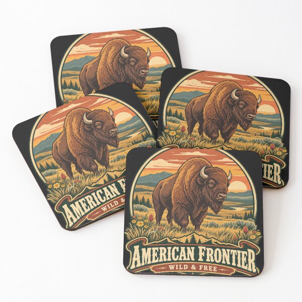 Item preview, American Frontier Bison – Vintage Wild West designed and sold by dhmnee.