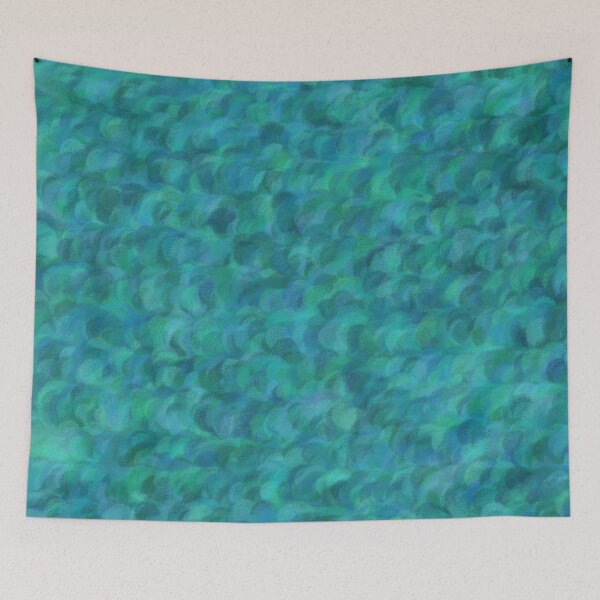 Item preview, Abstract Green Blue Pattern designed and sold by ArtbyDebbieC.