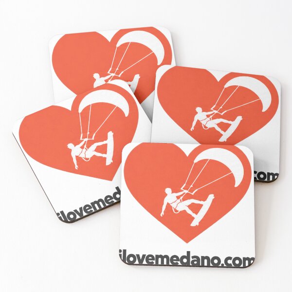 Item preview, I Love Medano Red Heart Kitesurf Tenerife designed and sold by Iloveespaña.com.