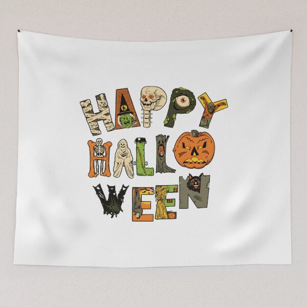 Item preview, Happy Halloween Spooky Monster Alphabet Art designed and sold by Dmo3HarkoArt.