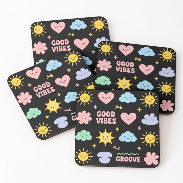 Item preview, Good Vibes Pastel Tote Bag – Cute Suns, Clouds & Hearts designed and sold by FestivityFinds.