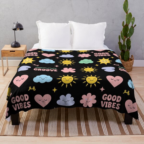 Item preview, Good Vibes Pastel Tote Bag – Cute Suns, Clouds & Hearts designed and sold by FestivityFinds.
