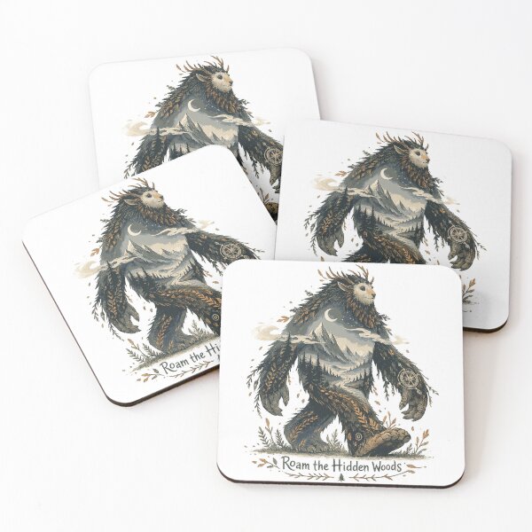Item preview, Roam the Hidden Woods Mystical Forest Guardian Cryptid Fantasy Art designed and sold by inkoutninja.