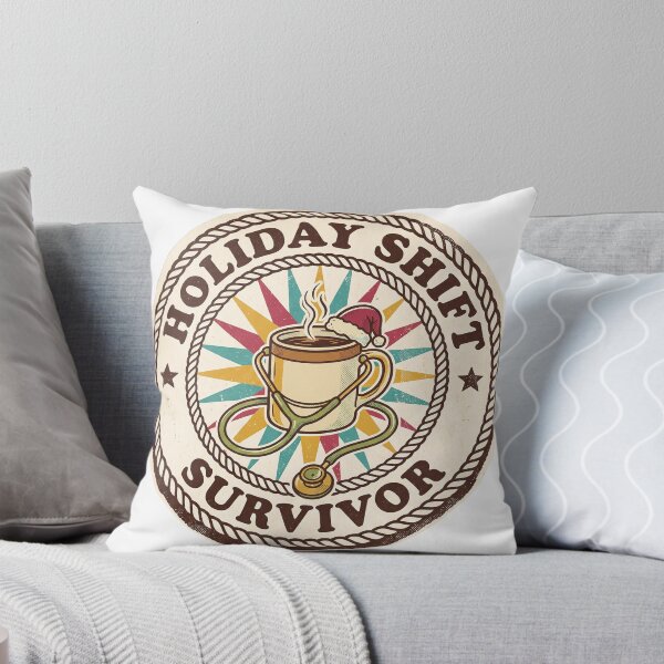 Item preview, Holiday Shift Survivor - Retro Nurse Christmas designed and sold by TheCalmEdit.